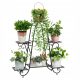 WOODEN FLOWER STAND WISFOR Flower Stand 85 cm Metal