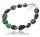  UNIQUE BRACELET NATURAL EMERALD SILVER