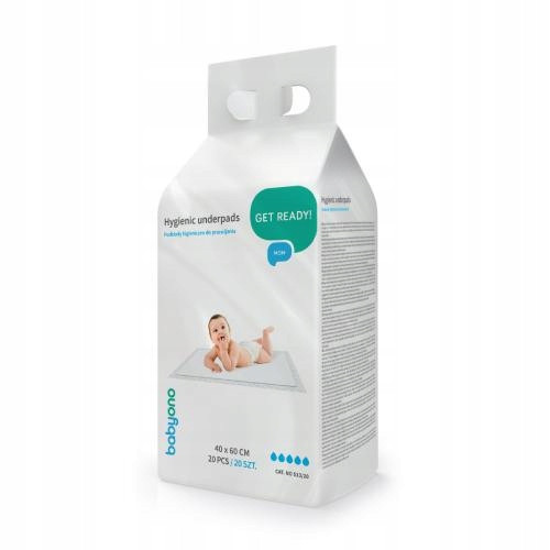  BABYONO CHANGING PADS HYGIENE DISPOSABLE 40x60 20pcs 513/20