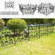 5x FENCE GARDEN FENCE EDGE METAL DECORATION