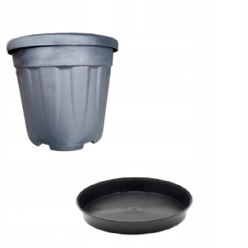  Wimar flowerpot 32 cm x 32 x 27 cm, black plastic