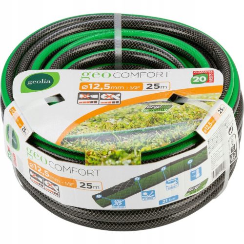  Geolia Comfort Garden Hose 12.5 mm 1/2 inch x 25 m