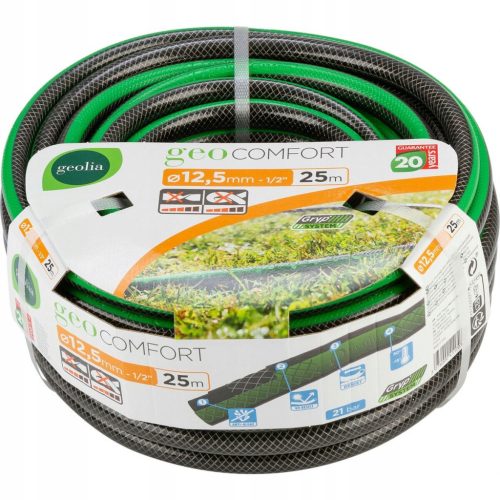  Geolia Comfort Garden Hose 12.5 mm 1/2 inch x 25 m