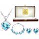  SILVER JEWELRY SETS HEART ENGRAVING