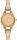  Gold salmon women's watch on a leather strap elegant design for women