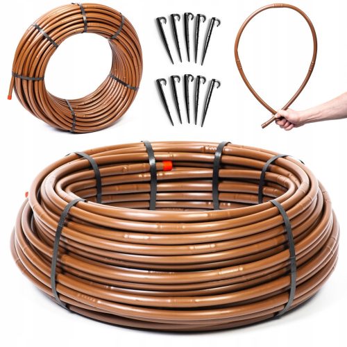  Compensated drip line 16mm 100m Solid + Rain-Bird drip line pin 50 pcs.