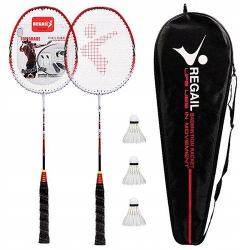 Badminton, Case, Racket, Badminton Set, Racket Set with Badminton Redfield Rackets, Shuttlecocks, Carrying Bag