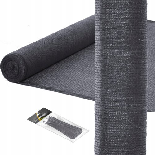 SHADE NET 75% FENCE COVER 1.5x25 GRAPHITE