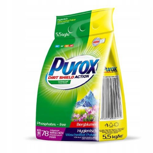  CLOVIN WASHING POWDER PUROX UNIVERSAL 5.5KG BAG