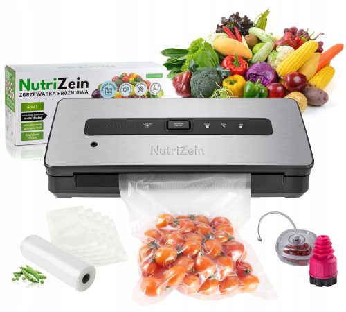 NutriZein NZVS6000 Vacu Opti Vacuum Sealer Silver 130 W