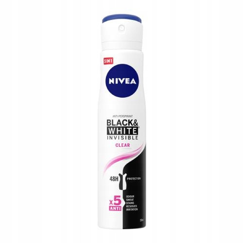  NIVEA Black&White Invisible Clear Antiperspirant Spray 250ML