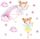  Wall stickers with bunny balloon balloons for children