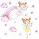  Wall stickers with bunny balloon balloons for children