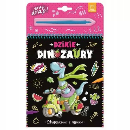  Wild Dinosaurs. Scratch Card with Stylus Agata Kaczyńska