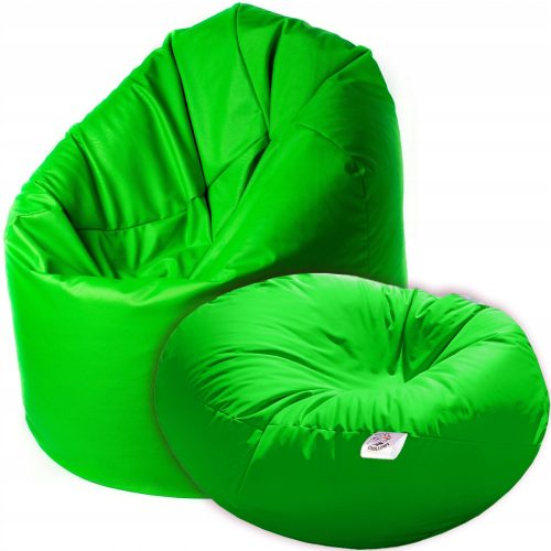  King of Chillout Pouffe, Green Shades