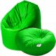  King of Chillout Pouffe, Green Shades