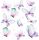  Wall sticker with butterflies, 50 x 100 cm