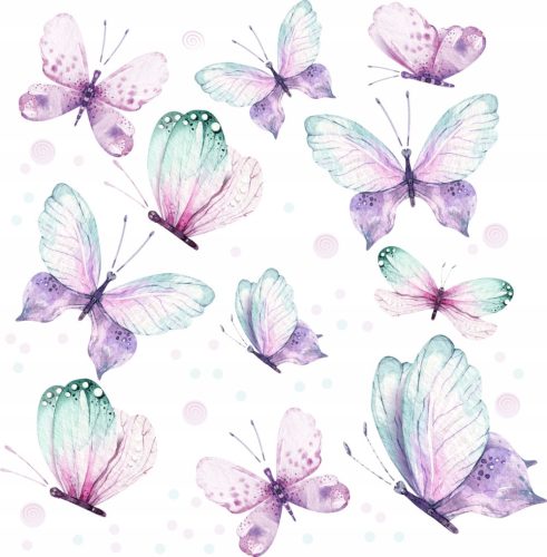  Wall sticker with butterflies, 50 x 100 cm