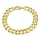  Men's Bracelet Gold Armor 10.10 mm Diamond pr 585 Free Engraving