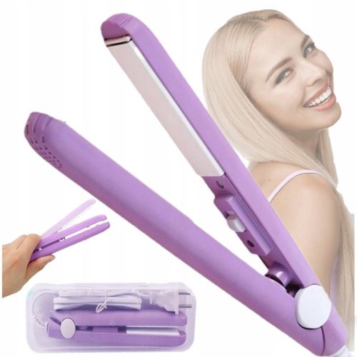  Mini hair straightener. Curlers