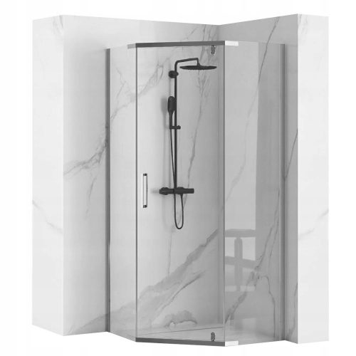 Rea Axin shower cubicle with hinged doors 90 x 90 cm