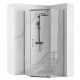 Rea Axin shower cubicle with hinged doors 90 x 90 cm