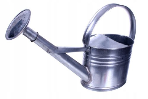  Baterm watering can 12 l, metal, grey and silver tones