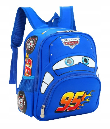 Cars Lightning McQueen Ergonomic School Backpack in Blue