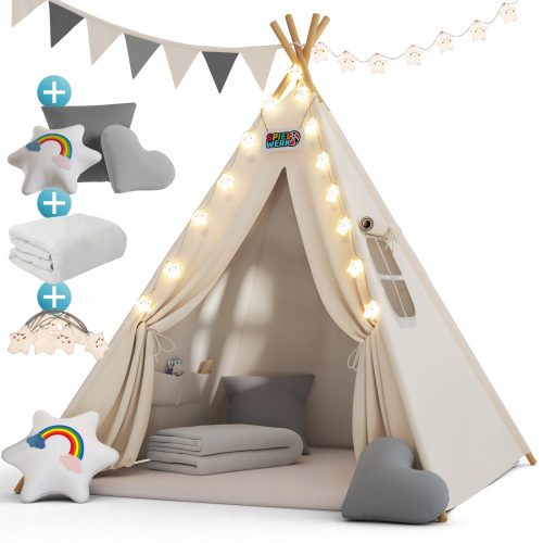 Tente iglo pour enfants, mécanisme de jeu Wigwam, 3 ans + rose