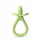  RazBaby silicone teething ring in green tones