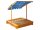 Playtive sandbox with roof 118 x 118 x 118 cm