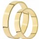  GOLD WEDDING RINGS FLAT PAIR 375 4mm HIT FIXED PRICE