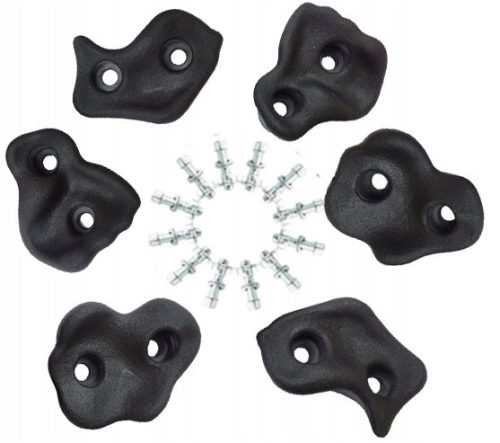 Climbing Stones Grips 6 BLACK + Screws