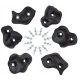 Climbing Stones Grips 6 BLACK + Screws