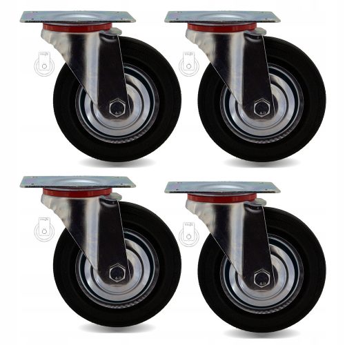 SET OF 4 PIECES. WHEELS fi 160 Shelving trolley 41STGU160