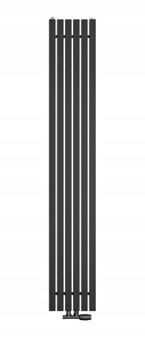 Black decorative radiator Regnis 590 W