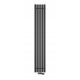 Black decorative radiator Regnis 590 W