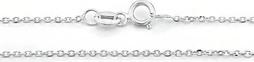  Silver chain 925 classic anchor weave 50cm Baptism Holy Communion