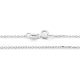  Silver chain 925 classic anchor weave 50cm Baptism Holy Communion