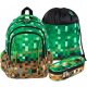 St.Right Majewski Pixel Collection School Set: Backpack, Pencil Case & Gym Bag