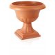  Prosperplast flowerpot, 39.5 cm x 39.5 x 35 cm, diameter 39.5 cm, plastic in brown and beige tones