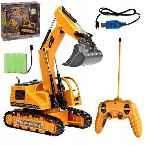  LARGE REMOTE-CONTROLLED EXCAVATOR WITH LED REMOTE LIGHTING