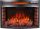 Built-in fireplace with heating function, electric ArtiFlame black 1600 W 66 x 47 x 28.7 cm