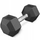  Coated/rubberized fixed dumbbells 4FIZJO 1x 10 kg