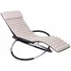 Sun loungers and garden and terrace Never Indoor SLOS04 lounger, metal, beige