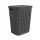 Laundry baskets and containers Rotho 55l freestanding laundry basket, graphite, grey and silver tones