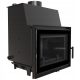 Fireplace with water heater Kratki Zosia Deco 14 kW black