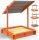 WOODEN SANDBOX FOR CHILDREN WITH ROOF 120 cm