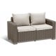 A set of garden and patio furniture Allibert garden furniture set, plastic, brown, 1-piece.