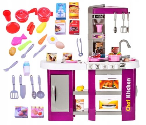  LT36 LARGE INTERACTIVE CHILDREN'S KITCHEN PURPLE